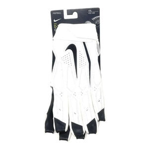 Nike‎ D-Tack Lineman Padded Football Gloves White CK2926-101 Men's Size 4 XL New
